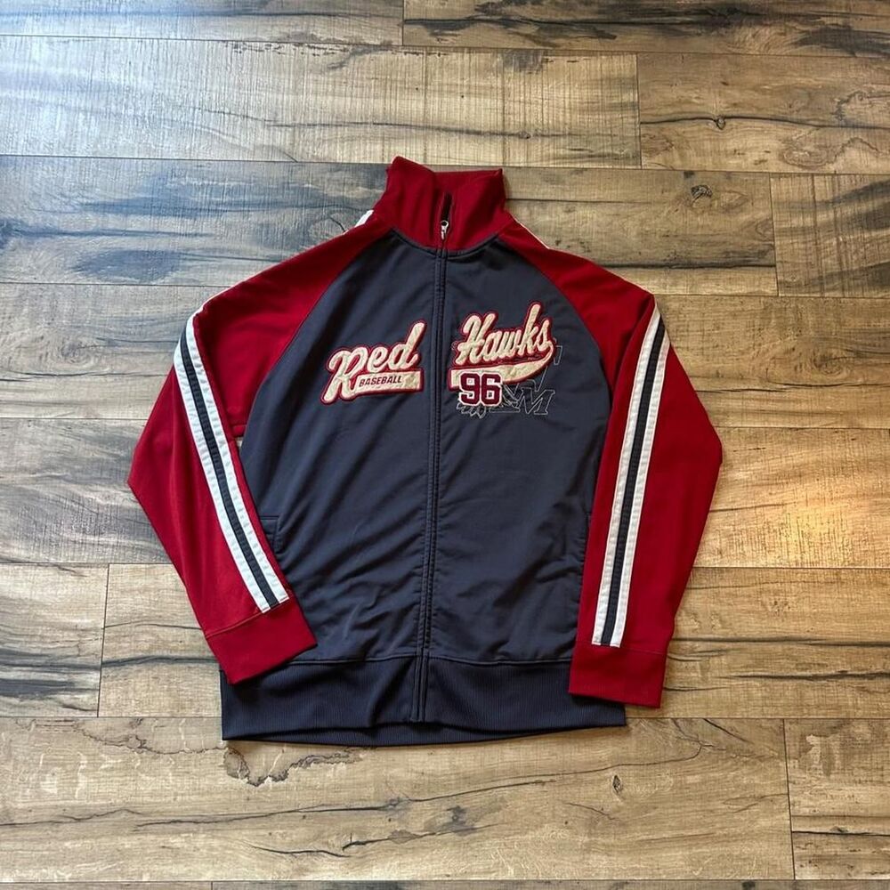American-vintage Men's Red and Burgundy Jacket